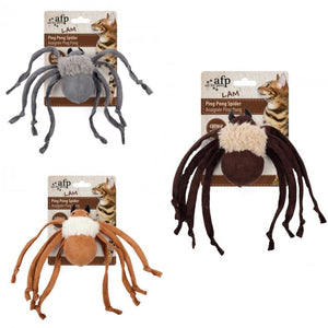 All For Paws Jouet pour chat Mouton Ping Pong Spider, Couleur variable