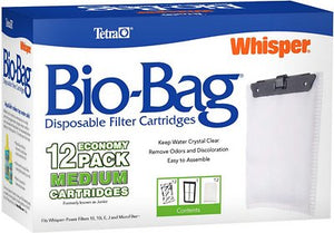 Tetra Whisper Bio-Bag Disposable Filter Cartridges, Medium