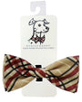 Huxley & Kent Pet Bow Tie, Tan Plaid