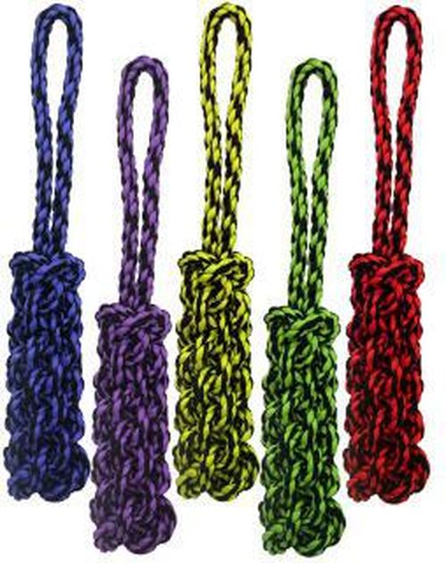 Multipet Nuts for Knots Tug Rope with Braided Stick Dog Toy, 16-in