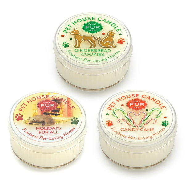 Pet House Winter Mini Candle, Holidays Fur All, 1.5-oz