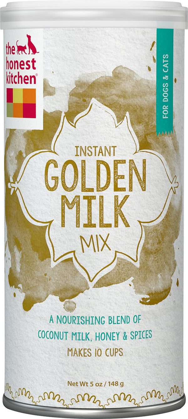 The Honest Kitchen Golden Milk Organic Coconut Milk with Honey and Spices Dog & Cat Supplement, 5-oz jar