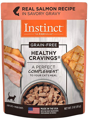Instinct Healthy Cravings Grain-Free Real Salmon Recipe Wet Dog Food Topper Pouch