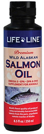 Life Line Huile de Saumon Sauvage d'Alaska Complément pour chiens et chats