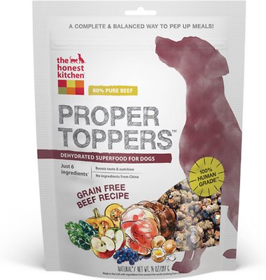 The Honest Kitchen Proper Toppers Grain-Free Beef Recipe Dog Food Topper