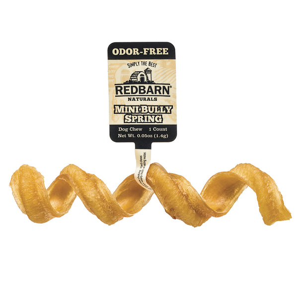 Redbarn Odor-Free Mini Bully Spring Dog Treats