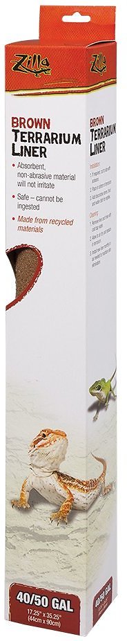 Zilla Terrarium Liner, Brown