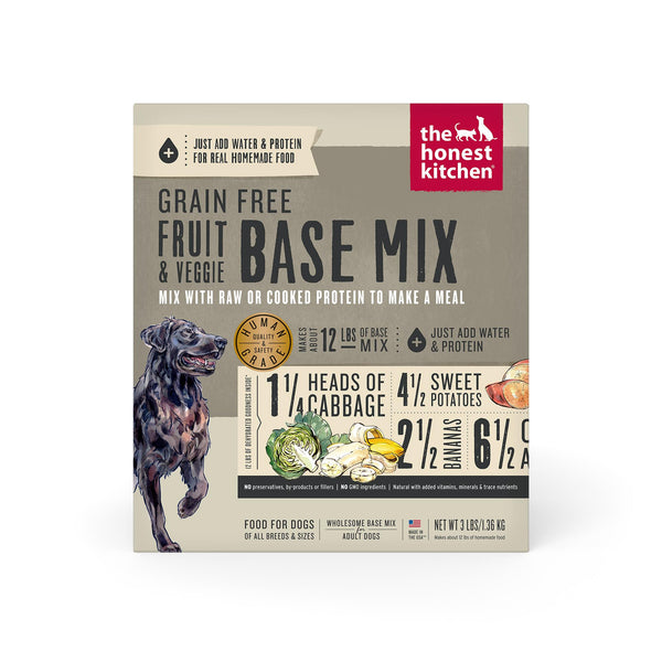 The Honest Kitchen Fruit & Veggie Base Mix Grain-Free Dehydrated Dog Food