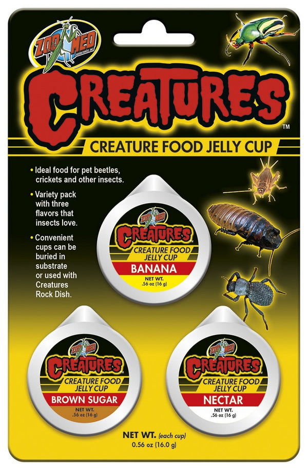 Zoo Med Creatures Food Jelly Cup Variety Pack