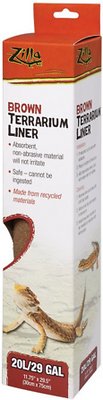 Zilla Terrarium Liner, Brown