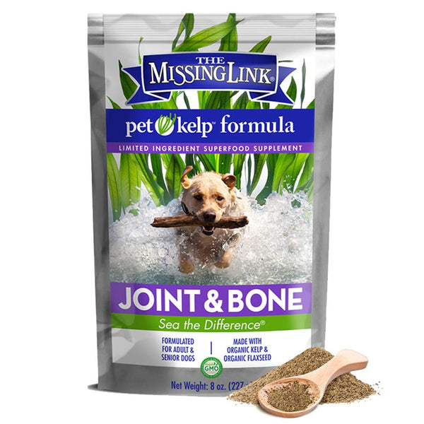 The Missing Link Poudre pour chiens Formule aux Algues Kelp pour articulations et os, 8 oz