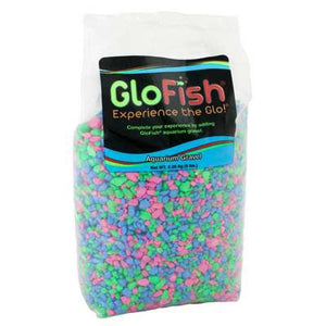 GloFish Aquarium Gravel, Pink/Green/Blue