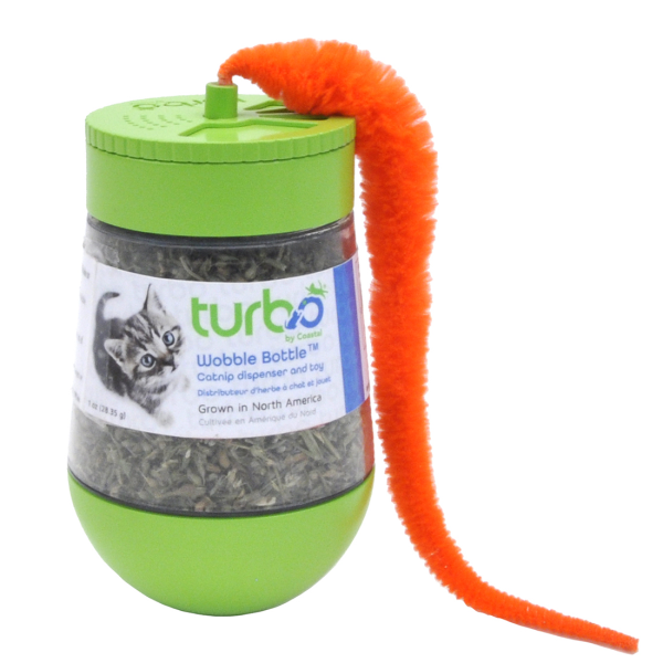 Turbo Wobble Bottle Catnip Cat Toy