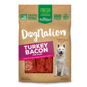 Freshpet Dognation Turkey Bacon Grain-Free Dog Treats, 3-oz