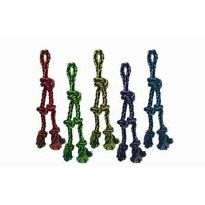 Multipet Nuts For Knots Rope Tug & Danglers Dog Toy, Color Varies, 15-in