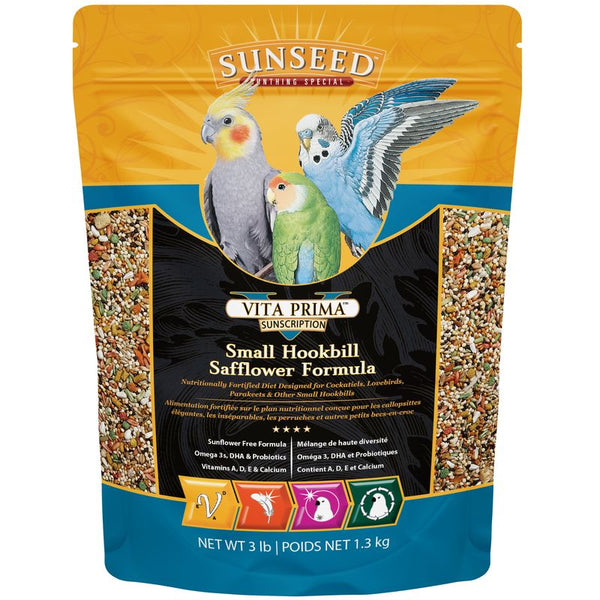 Sunseed Vita Prima Small Hookbill Safflower Formula