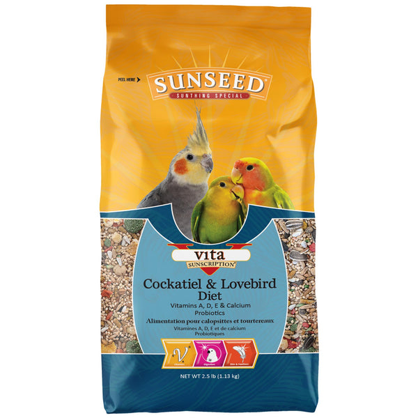 Sunseed Vita Sunscription Cockatiel & Lovebird Food