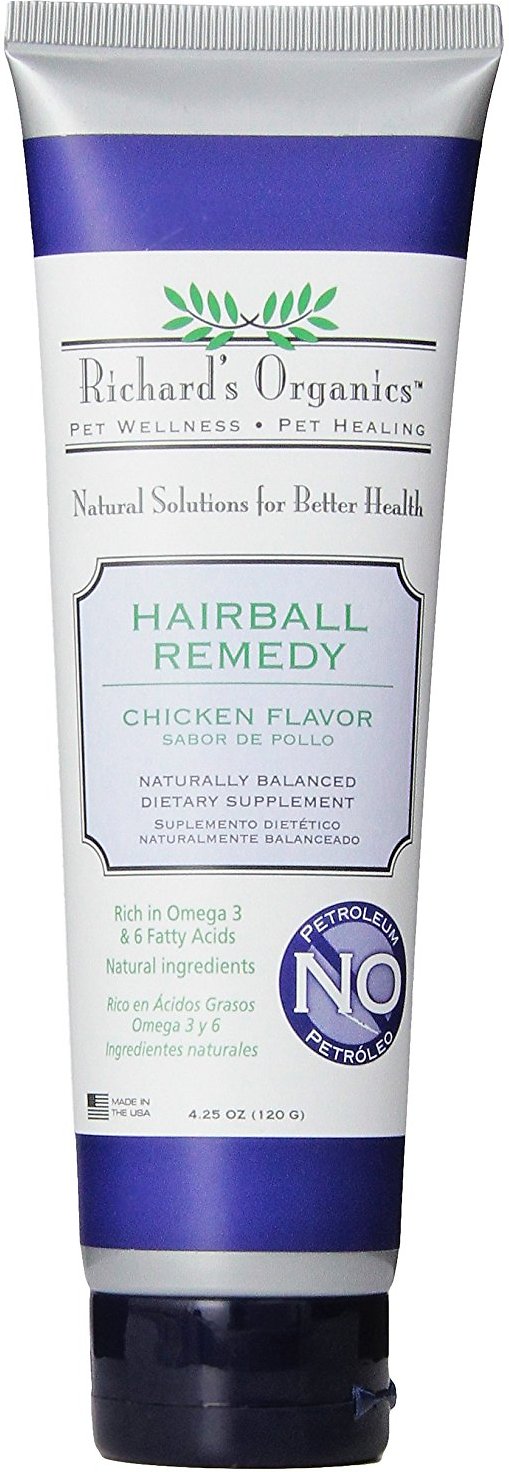 Richard's Organics Chicken Flavor Hairball Remedy, 4.25-oz tube