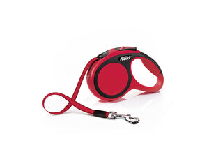 Laisse pour chien à bande rétractable Flexi New Comfort, rouge