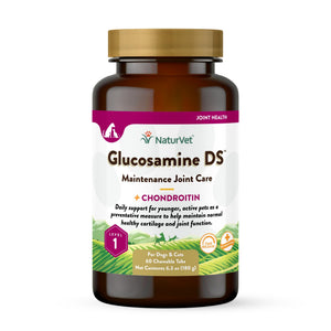 NaturVet Maintenance Care Glucosamine DS Level 1 Chewable Tabs Dog Supplement