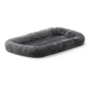 MidWest QuietTime Deluxe Bolster Pet Bed, Gray