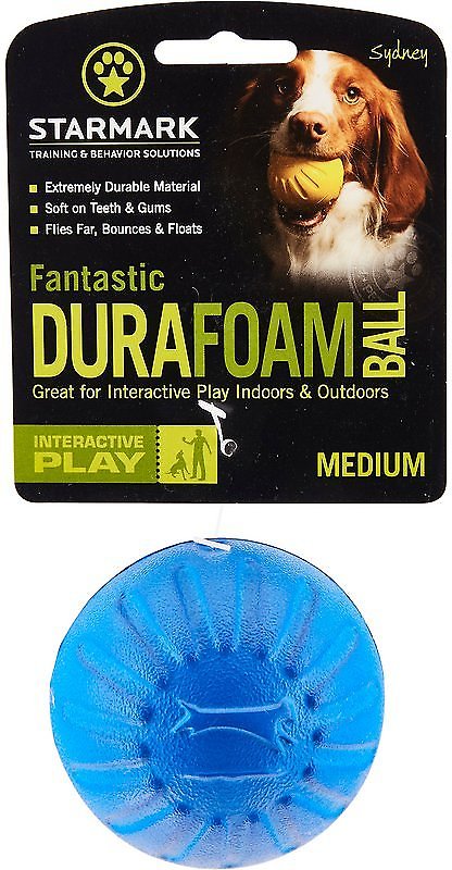 Starmark Fantastic balle en DuraFoam jouet pour chien, couleur variable