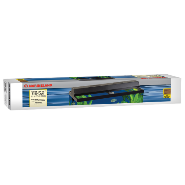 Marineland Fluorescent Strip Aquarium Light, Black