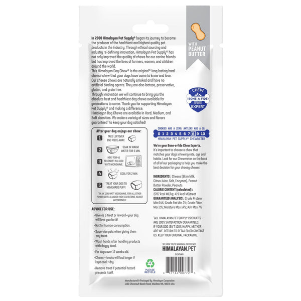 Himalayan Pet Supply Dog Chew, Peanut Butter Flavor