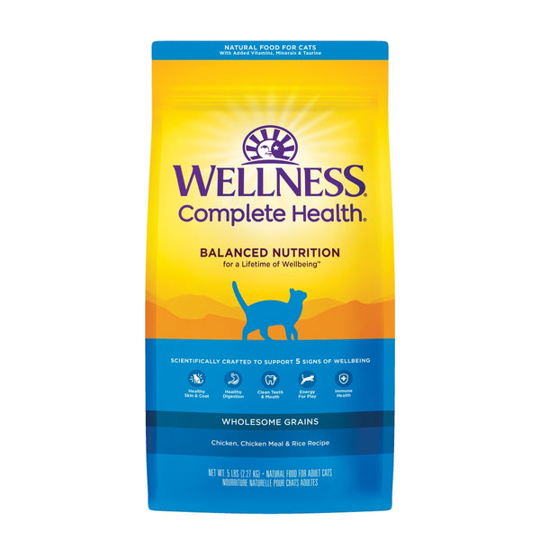 Wellness Complete Health Adult Chicken & Rice Dry Cat Food