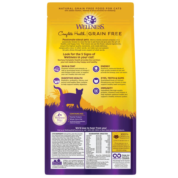 Wellness Complete Health Grain-Free Indoor Healthy Weight Chicken & Turkey Dry Cat Food