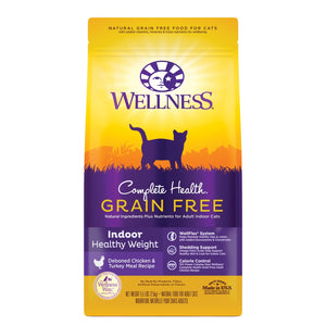 Wellness Complete Health Grain-Free Indoor Healthy Weight Chicken & Turkey Dry Cat Food