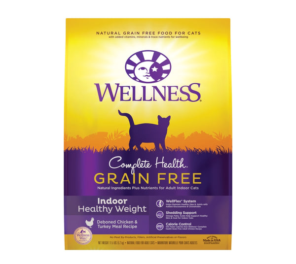 Wellness Complete Health Grain-Free Indoor Healthy Weight Chicken & Turkey Dry Cat Food