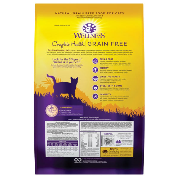 Wellness Complete Health Grain-Free Indoor Healthy Weight Chicken & Turkey Dry Cat Food