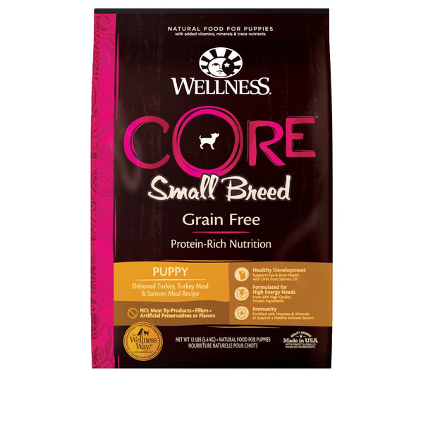 Wellness CORE Grain-Free Small Breed Puppy Turkey & Salmon Dry Dog Food