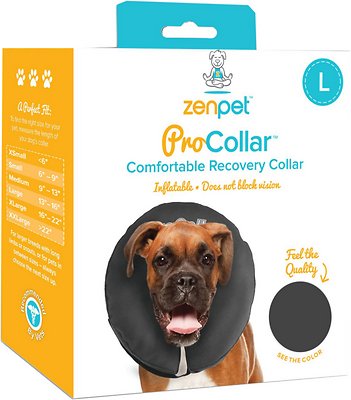 ZenPet ZenCollar Collier de récupération gonflable pour chien et chat