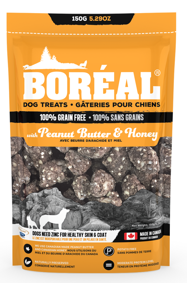 Boreal Grain-Free Peanut Butter And Honey Dog Treats