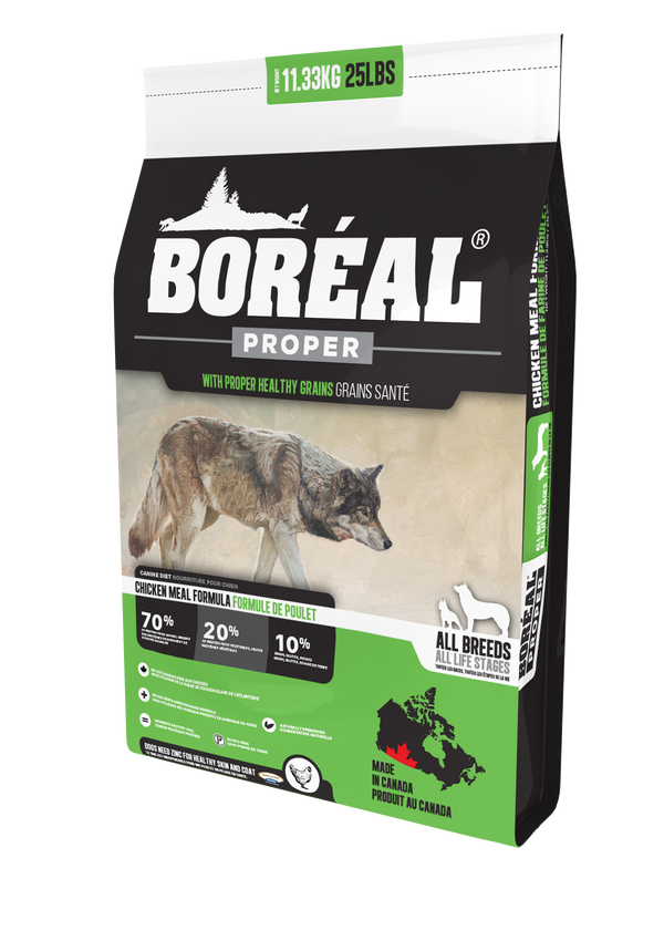 Boreal Proper Chicken Meal Low Carb Grains Dry Dog Food