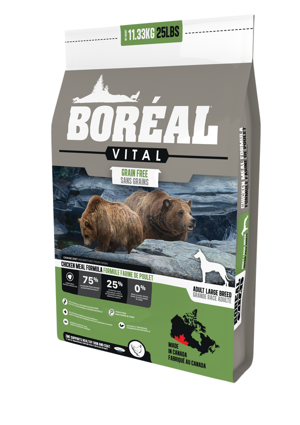 Boreal Vital Large Breed Chicken Meal - Grain Free Dry Dog Food