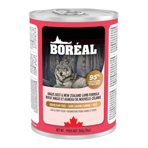 Boreal Angus Beef & New Zealand Lamb Grain-Free Wet Dog Food Can