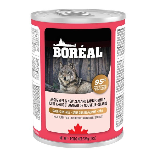 Boreal Angus Beef & New Zealand Lamb Grain-Free Wet Dog Food Can