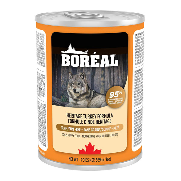 Boreal Heritage Turkey Grain-Free Wet Dog Food Can