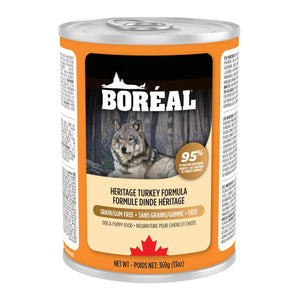 Boreal Heritage Turkey Grain-Free Wet Dog Food Can