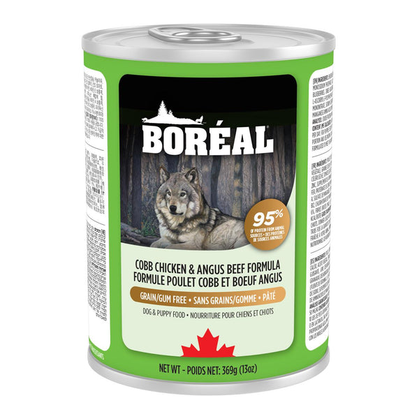 Boreal Cobb Chicken & Angus Beef Grain-Free Wet Dog Food Can