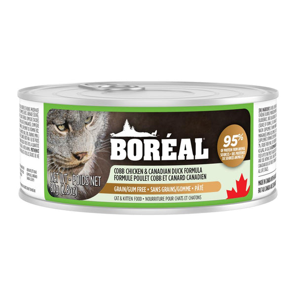 Boreal Cobb Chicken & Canadian Duck Grain-Free Wet Cat Food Can