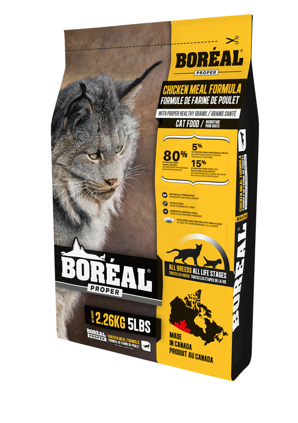 Boreal Proper Chicken Meal Low Carb Grains Dry Cat Food