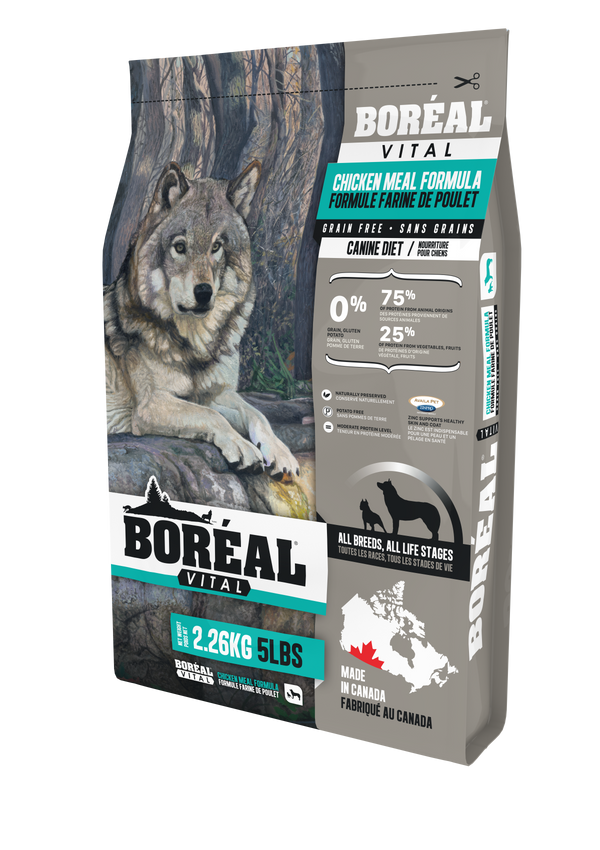 Boreal Vital All Breed Chicken Meal - Grain Free Dry Dog Food