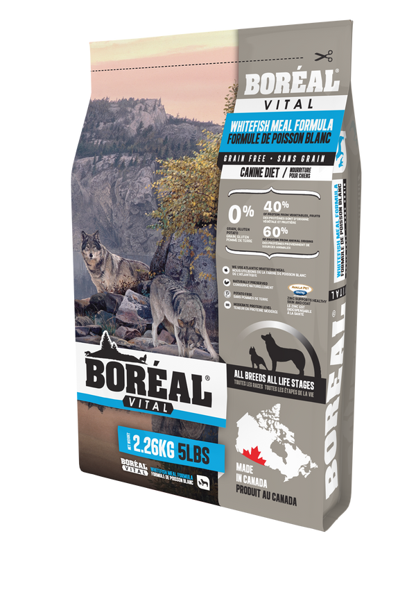 Boreal Vital All Breed Whitefish Meal - Grain Free Dry Dog Food