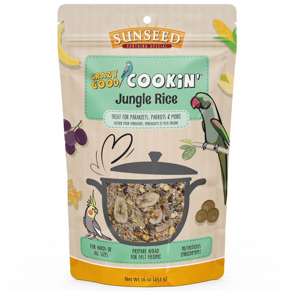 Sunseed Crazy Good Cookin' Jungle Rice Bird Treats