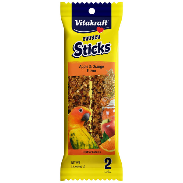 Vitakraft Crunch Sticks Apple & Orange Conure Treats