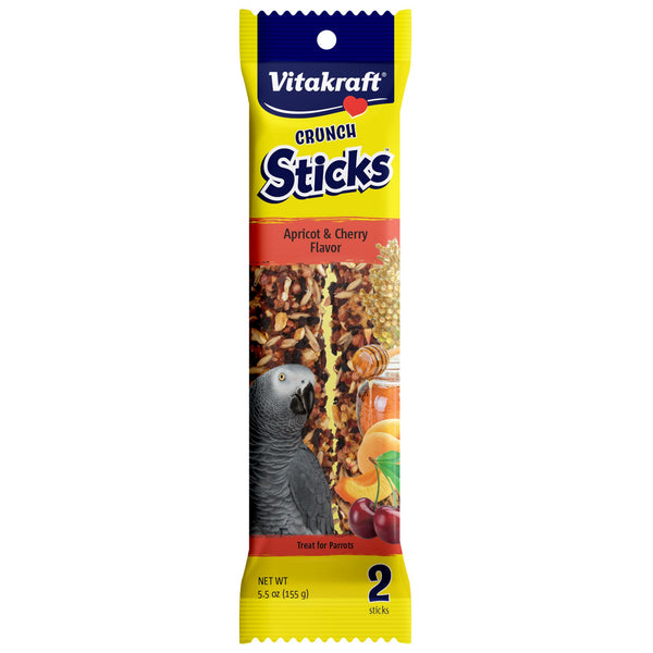 Vitakraft Crunch Sticks Apricot & Cherry Parrot Treats